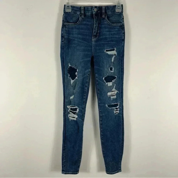AE curvy super hi rise Jeggings  00 - Picture 1 of 7